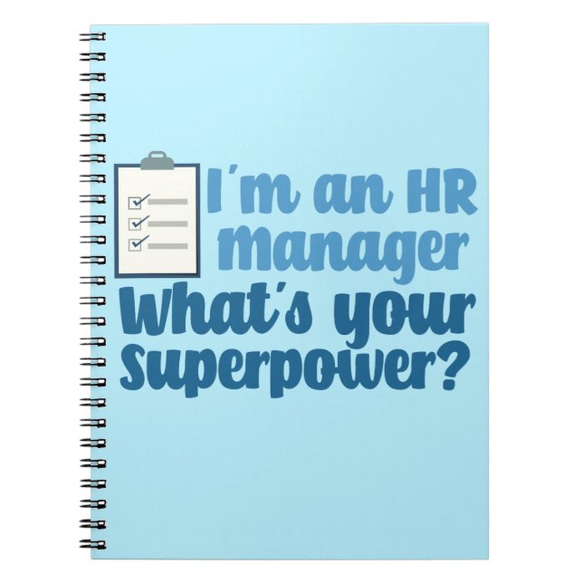 Funny Human Resources Superhjälte Anteckningsbok (Framsidan)
