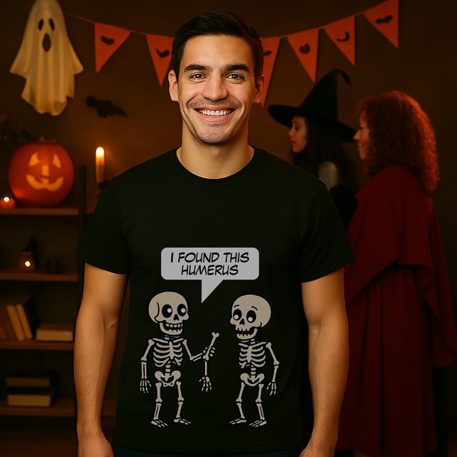 Funny Humerus Halloween Skeletons T Shirt (Skapare uppladdad)
