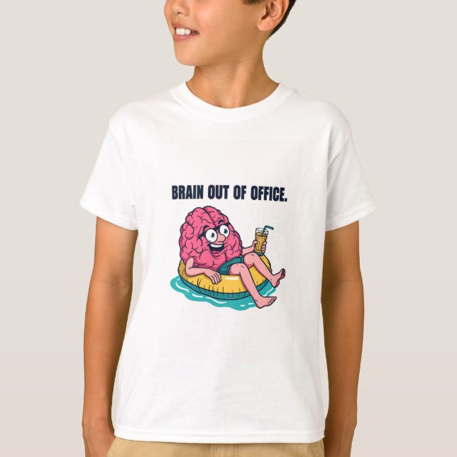 Funny Humor Graphic Kids T-Shirt (Framsida)