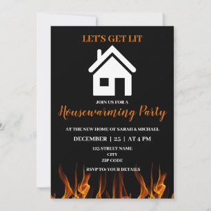 Funny Humor Houseuppvärmning Party Inbjudningar