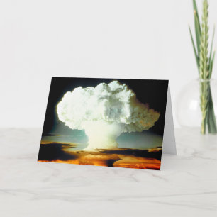 Funny Humor Nuclear Fallout Grattis på födelsedage Kort