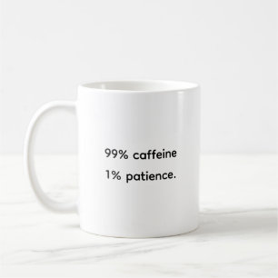 Funny Humor Quote Sarcasm Coffie Addict Mental ill Kaffemugg