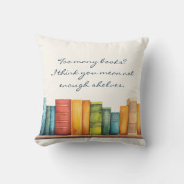 Funny Humor Reading Bok Kudde