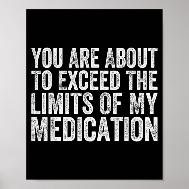 Funny Humor Sarcastic Signs That Make People Laugh Poster (Framsidan)