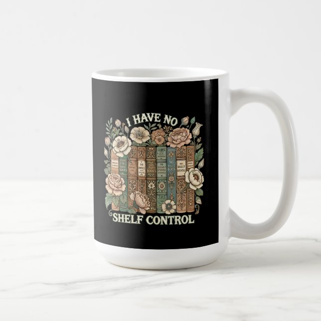 Funny Humor Saying Book Lover Kaffemugg (Höger)