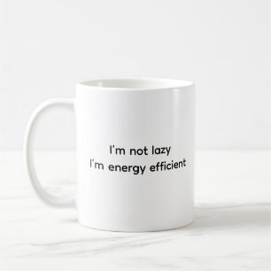 Funny Humor Witty Ceramic Lazy Person Classic Kaffemugg