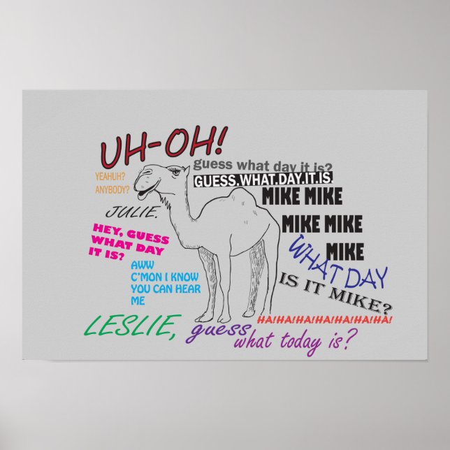 Funny Hump Day Poster (Framsidan)