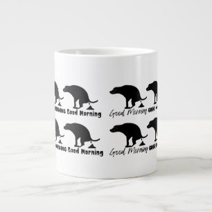 Funny Hund för Bra Morgoninlägg Jumbo Mugg