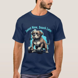 Funny Hund Gym design för arbetsgrupper T Shirt
