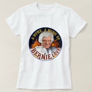 Funny Hunk of Bernie Kärlek   Sanders Ordförande 2 T Shirt