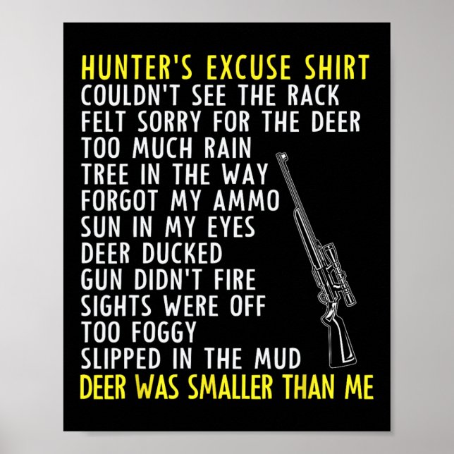 Funny Hunter Excuses - Season Hunting - Pappa Buck Poster (Framsidan)