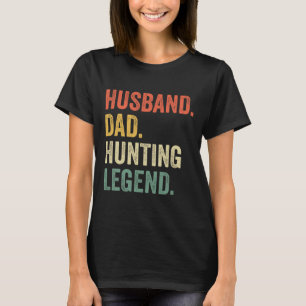 Funny Hunter Husbynd Pappa Hunting Legend Vintage T Shirt