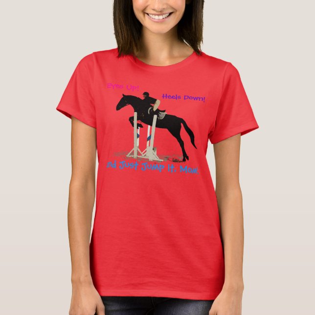 Funny Hunter/Jumper Equestrian Horse Barn Shirt T-shirt (Framsida)