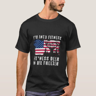 Funny Hunter Pappa I är Into Fitness Hjort Freezer T Shirt