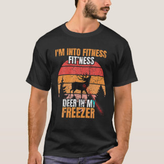 Funny Hunter Pappa I är Into Fitness Hjort Freezer T Shirt