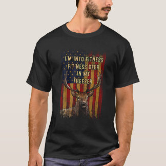 Funny Hunter Pappa I är Into Fitness Hjort Freezer T Shirt