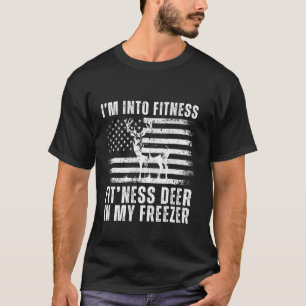 Funny Hunter Pappa I är Into Fitness Hjort Freezer T Shirt
