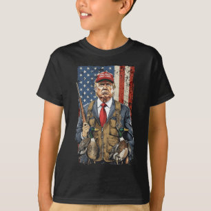 Funny Hunting Anka Trump Camo Hunting Hej T Shirt