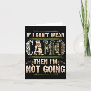 Funny Hunting Camo Hunters Buck Hjort Land Redne Kort