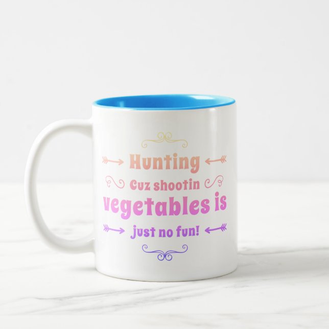 Funny Hunting Coffee Mugg (Vänster)
