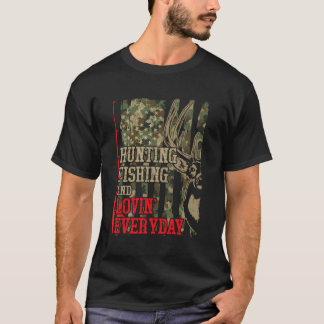 Funny Hunting Fishing Lovin Varje dag Kid Youth Bo T Shirt