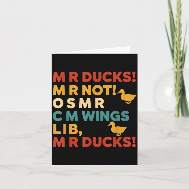 Funny Hunting Humor Tee For M R Ducks  Kort (Framsida)