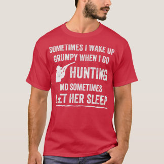 Funny Hunting Hunter Hunt Buck Deer Drinking Camo T Shirt