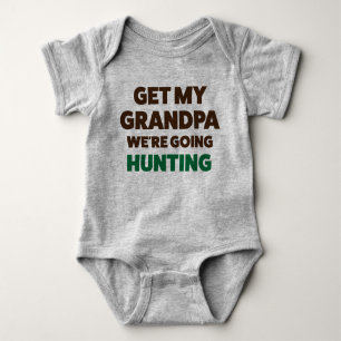 Funny Hunting Jersey Bodykostym för Baby av Grandp T Shirt