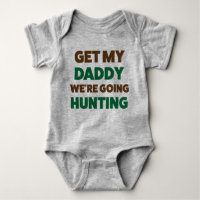 Funny Hunting Jersey Bodykostym för Baby och pappa