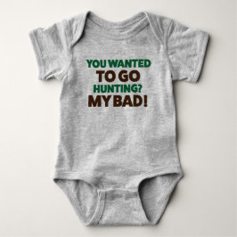 Funny Hunting Jersey Bodykostym för Baby T Shirt