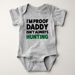 Funny Hunting Jersey Bodykostym för Baby T Shirt