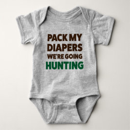 Funny Hunting Jersey Bodykostym för Baby T Shirt