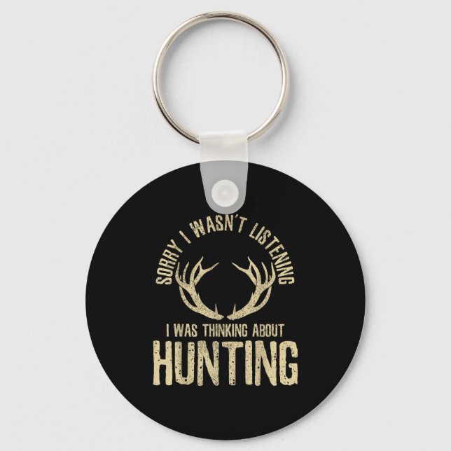 Funny Hunting Quote Saying Deer Venison Elk Hunter Nyckelring (Framsida)
