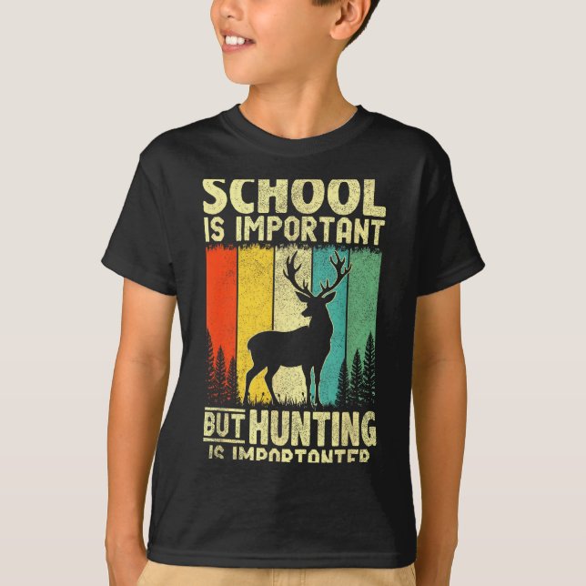 Funny Hunting Tee For Boys Men Deer Hunting Hunter (Framsida)
