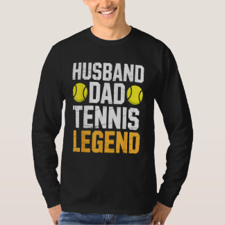 Funny Husband Dad Tennis Legend Humor Vintage T Shirt