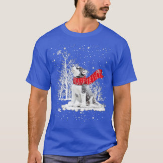 Funny Husky Hund Julgran Matching Hundälskares T Shirt