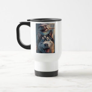 Funny Husky Shark Chase Resemugg