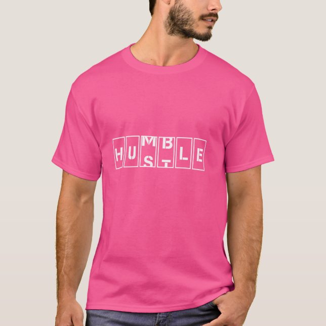 Funny Hustle För manar and Women Coola Humble Odom T Shirt (Framsida)