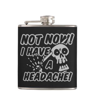 Funny huvudvärk Skullkolv Fickplunta