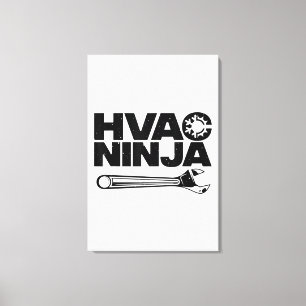 Funny HVAC Gift För manar Coola Technician Luft Co Canvastryck