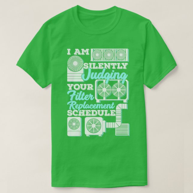 Funny Hvac Tech-jobbproffs Tekniker Gift T Shirt (Design framsida)