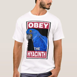 Funny Hyacint Macaw Parrot Art T Shirt