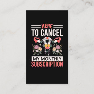 Funny hysterektomi Blommor Uterus-borttagning Visitkort