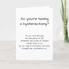 Funny hysterektomi Hämta brunstkort Kort