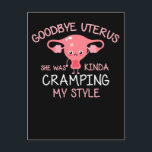 Funny hysterektomi Uterus Borttagning Vykort<br><div class="desc">Lönsam hysterektomi Uterus Removal.</div>