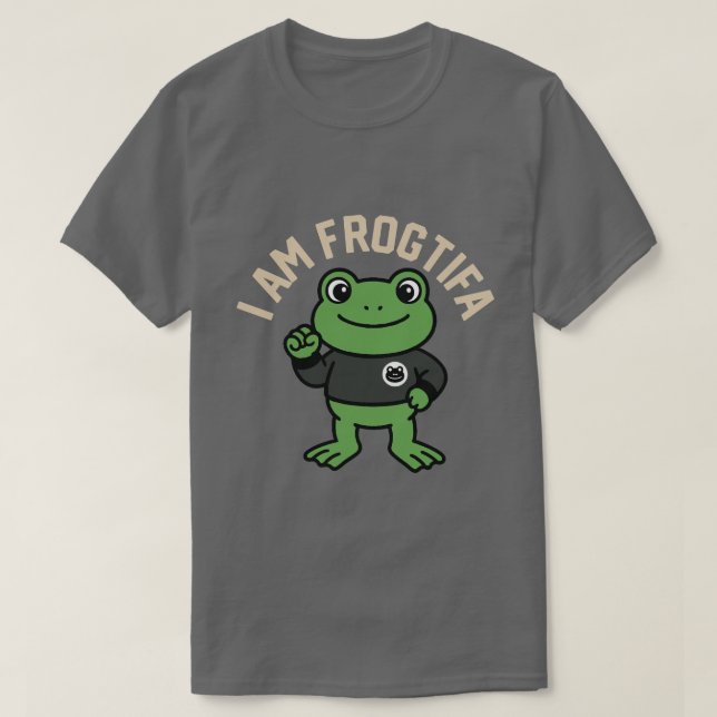 Funny I AM FROGTIFA Portland Frog Meme  T Shirt (Design framsida)