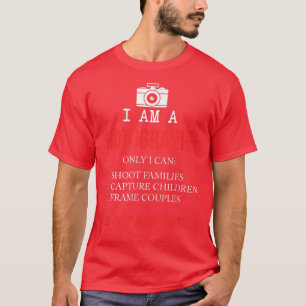 FUNNY I ÄR EN FOTOGRAPHER Coola Memera Camera Gift T Shirt