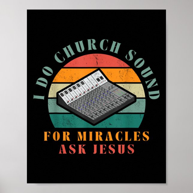 Funny I Do Church Sound For Miracles Ask Jesus O T Poster (Framsidan)