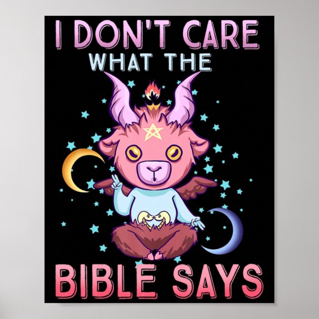 Funny I Dont Care What Bible Says  Poster (Framsidan)