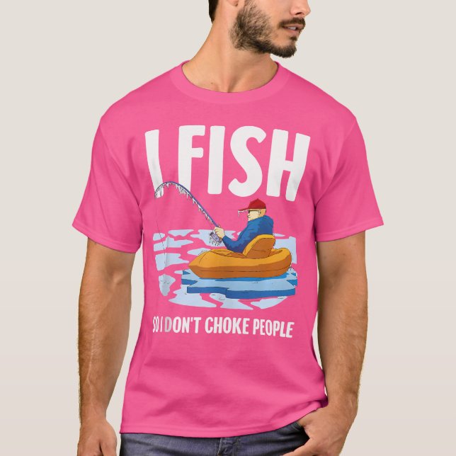 Funny I Fish T Shirt (Framsida)